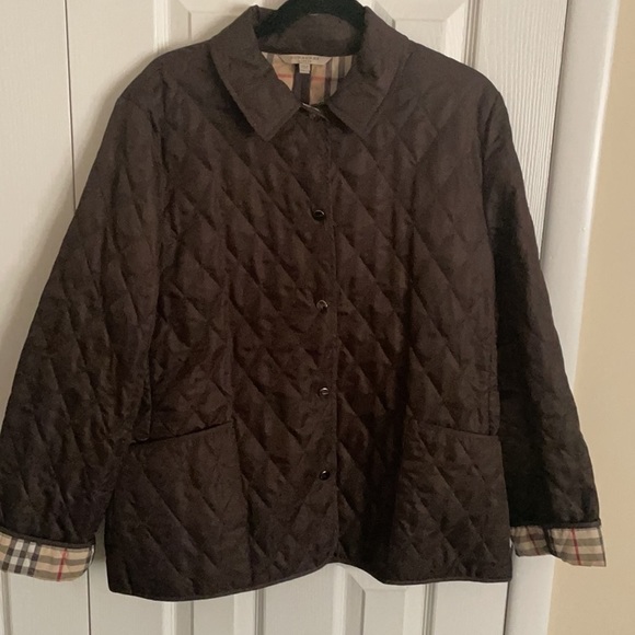 Authentic Burberry Quilted jacket ( dark brown) - Picture 1 of 9